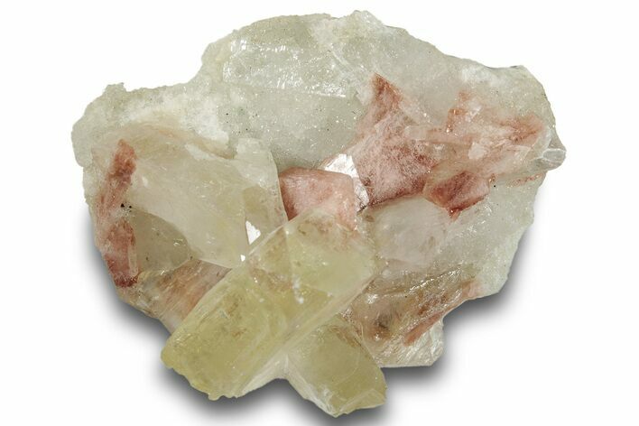 Lustrous Apophyllite With Phantoms - India #253431